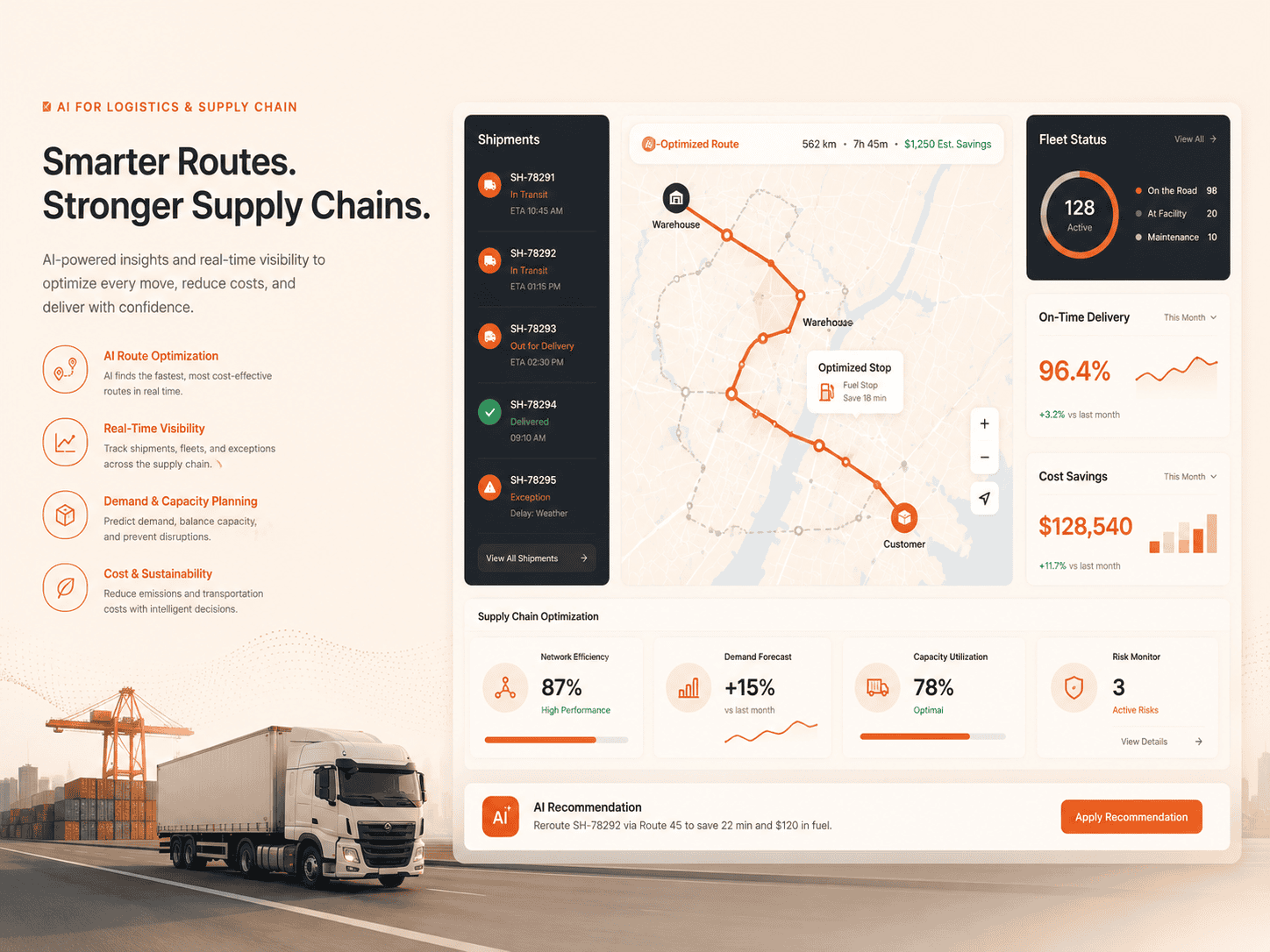 AI for Logistics & Supply Chain HedyDigital